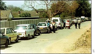Queuing for petrol