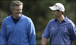 Colin Montgomerie and Padraig Harrington in Ireland