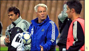 Newcastle manager Bobby Robson