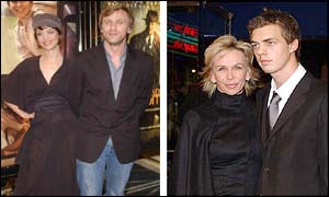 Actors Daniel Craig and Heike Makatsch, and guest Trudi Styler with son 