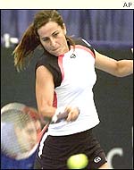 Top seed Silvia Farina Elia