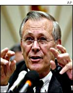 Secretary of Defence Donald Rumsfeld