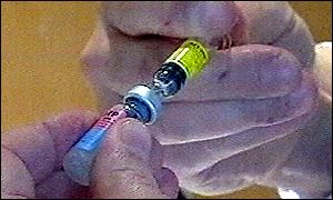 The MMR vaccination rate is well below the official target