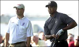 Tiger Woods was paired with home favourite Padraig Harrington