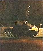 Israeli tank in Ramallah