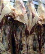 Beef carcasses
