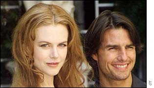 US actors Nicole Kidman and Tom Cruise 