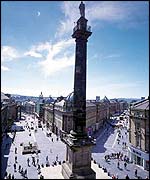 Grey Street in Newcastle