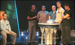 Ian Wright on the set of Friends Like These