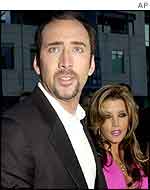 Nicolas Cage and Lisa Marie Presley 