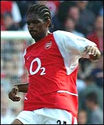 Arsenal's Kanu 