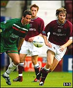 Allan Smart takes on Steven Pressley