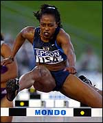 Gail Devers won the 110m hurdles