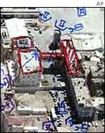 Aerial photo of Ramallah compound