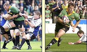 Jon Phillips and Oriol Ripol were in the Northampton side that comfortably saw off Bath