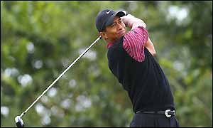 World number one Tiger Woods in Ireland