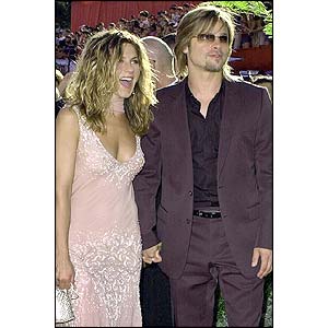 Jennifer Aniston and Brad Pitt