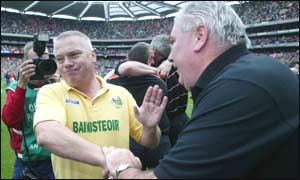 Paidi O Se looks devastated after the final whistle on Sunday