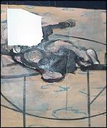 Bacon partially destroyed painting