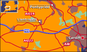 Llantrisant map