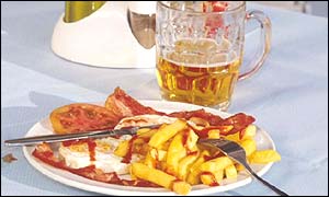 Fried breakfast, bbc