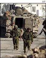 Israeli soldiers in Ramallah