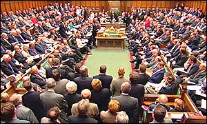 Tony Blair addressing the House of Commons on Tuesday