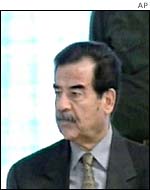 Iraqi President Saddam Hussein