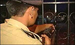 Indian security forces besiege the temple complex