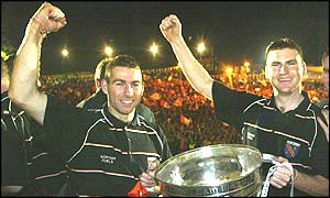 Dairmiud Marsden (left) and Kieran Hughes 