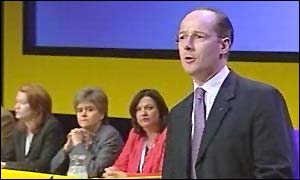 John Swinney at conference