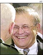 US Defence Secretary Donald Rumsfeld