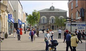 Carmarthen town centre