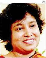 Exiled author Taslima Nasreen