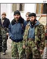 Chechen rebel fighters 