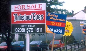 Estate agents' boards