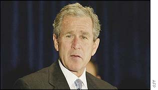 US President George W Bush