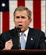 US President George W Bush