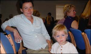 Angharad Evans and Elkanah aged 2 from Carmarthen