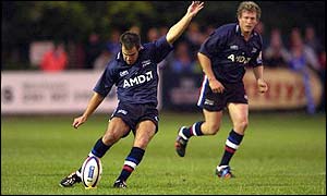 Charlie Hodgson in action for Sale