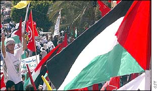 Palestinians in Gaza mark the second intifada