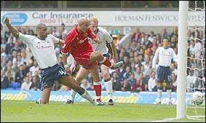 Massimo Maccarone opens the scoring for Middlesbrough