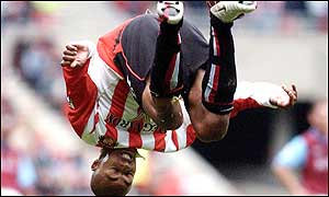 Black Cats striker David Bellion scored after 70 minutes 