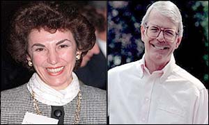 Edwina Currie and John Major