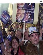 Mr Labus' supporters 