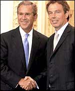 President Bush with Tony Blair