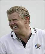 Montgomerie enjoys a laugh and a joke