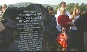 Unveiling ceremony at Teeling roundabout, Poleglass