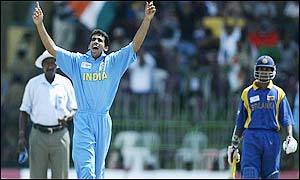 Sri Lanka win the toss and elect to bat but Jayasuriya is out facing his first ball