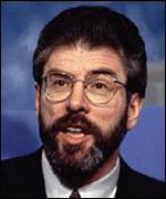 Gerry Adams: Spoke at ceremony